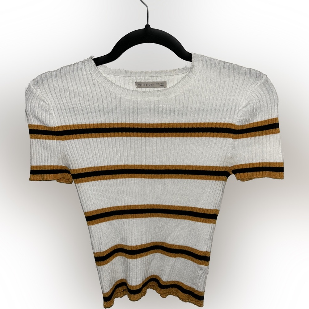 Striped crop top